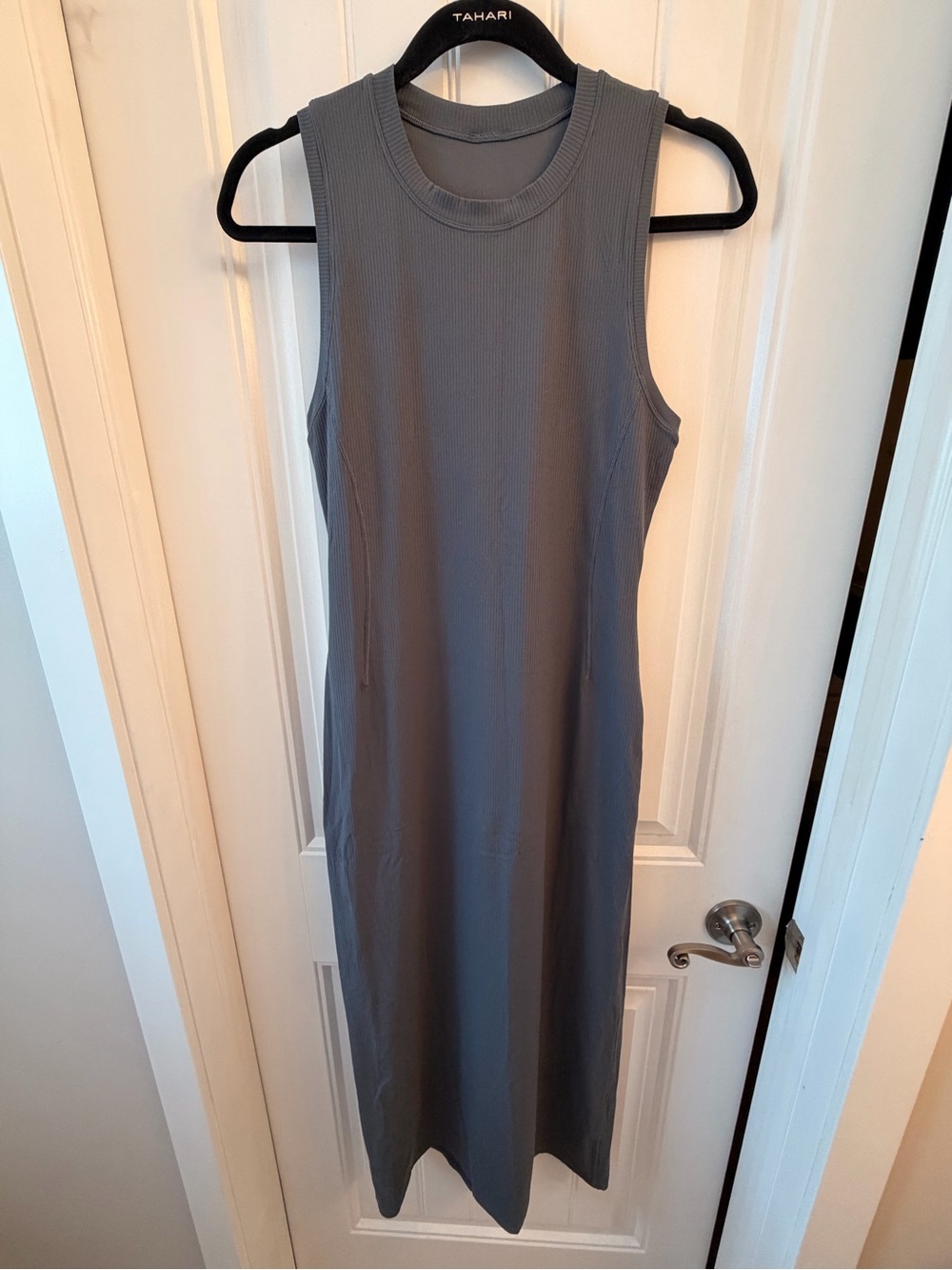 Lululemon Sleeveless Ribbed Midi Dress - Gray